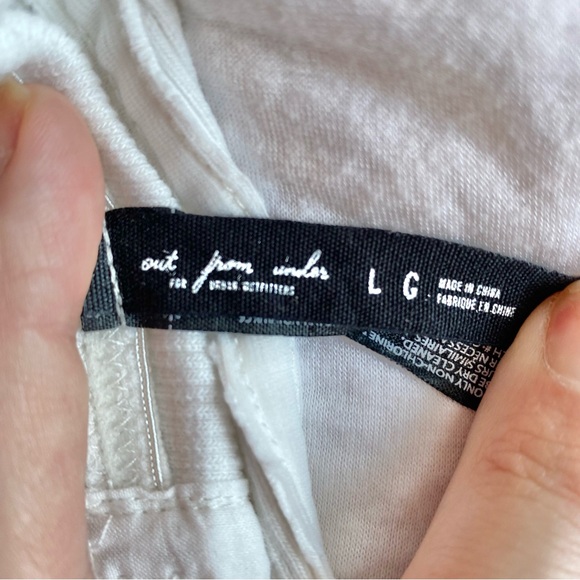 White Eyelet “Out From Under” Strapless Tube Top Crop Boho Urban Outfitter Large - Picture 7 of 8